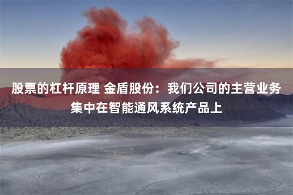 股票的杠杆原理 金盾股份：我们公司的主营业务集中在智能通风系统产品上