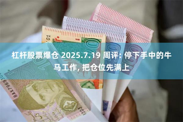 杠杆股票爆仓 2025.7.19 周评: 停下手中的牛马工作, 把仓位先满上