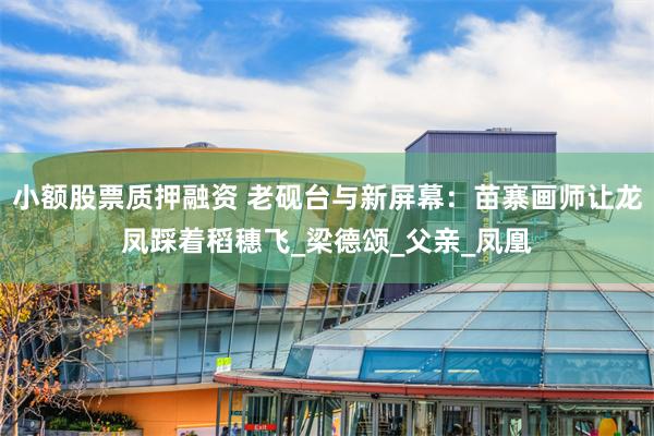 小额股票质押融资 老砚台与新屏幕：苗寨画师让龙凤踩着稻穗飞_梁德颂_父亲_凤凰