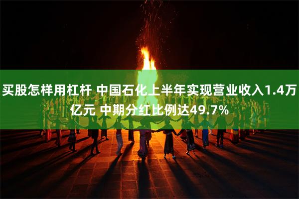 买股怎样用杠杆 中国石化上半年实现营业收入1.4万亿元 中期分红比例达49.7%